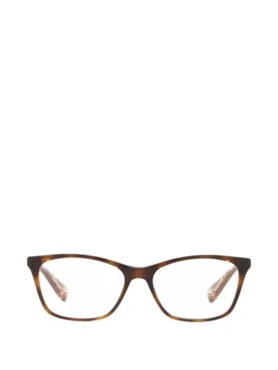 Polo Ralph Lauren Tortoiseshell-effect Rectangle-frame Glasses In Brown