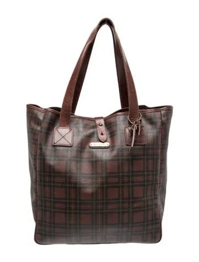 Pre-owned Polo Ralph Lauren Tote In Brown