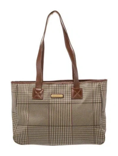 Pre-owned Polo Ralph Lauren Tote In Brown