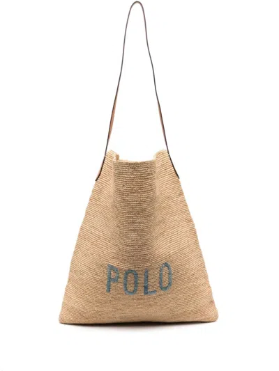 Polo Ralph Lauren Tote-extra Large Bag In Brown