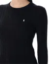 Polo Ralph Lauren Touch Julianna Cable-knit Sweater In Black