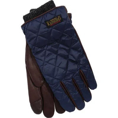 Polo Ralph Lauren Touch Quilted Field Glove In Blue