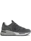Polo Ralph Lauren Trackster 250 Suede Sneakers In Gray