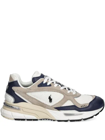 Polo Ralph Lauren Trackster 275 Leather-panel Sneakers In White