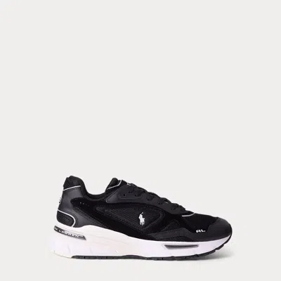 Polo Ralph Lauren Trackster 275 Sneaker In Black/deckwash White