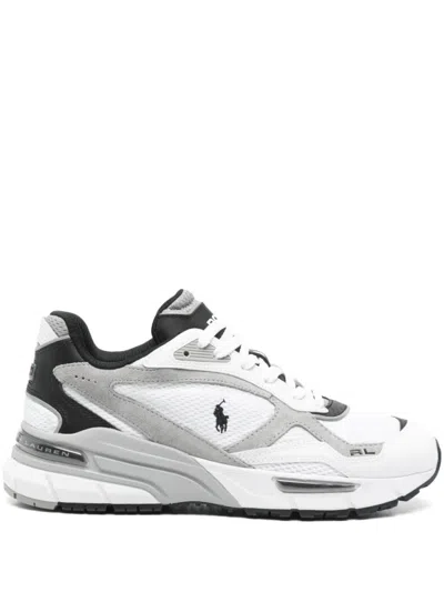 Polo Ralph Lauren Trackstr 275 Sneakers With Sporty Silhouette In White