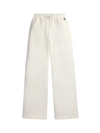 Polo Ralph Lauren Tracksuit Trousers With Logo In White