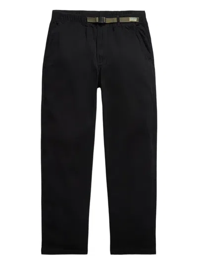Polo Ralph Lauren Trailster Twill Flat-front Trousers In Black