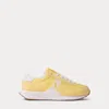 Polo Ralph Lauren Train 89 Faux-suede Sneaker In Pale Yellow