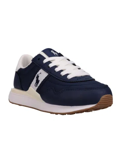 Polo Ralph Lauren Train 89 Lace-up Sneakers In Blue