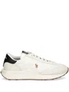 Polo Ralph Lauren Logo Low-top Sneakers In Neutrals