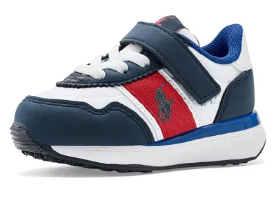 Polo Ralph Lauren Train 89 Sport Ii Ps (toddler) Boy's Shoes White/navy/red : 11.5 Little Kid M, Synthetic In Multi