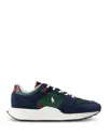 Polo Ralph Lauren Train 89 Suede & Oxford Sneakers In Multi