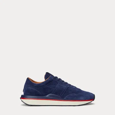 Polo Ralph Lauren Train 89 Suede Sneaker In Blue