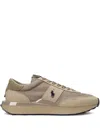 Polo Ralph Lauren Train 89 Sneakers With Logo In Neutrals
