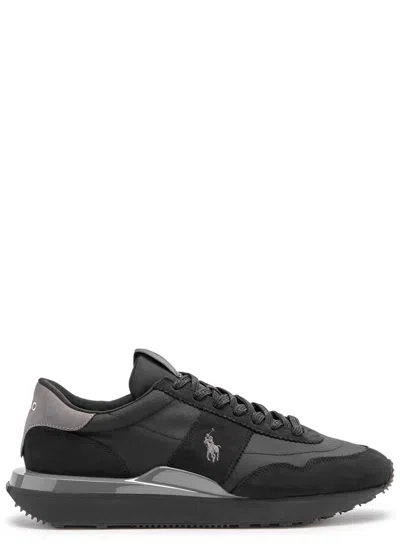Polo Ralph Lauren Train Panelled Nylon Sneakers In Black