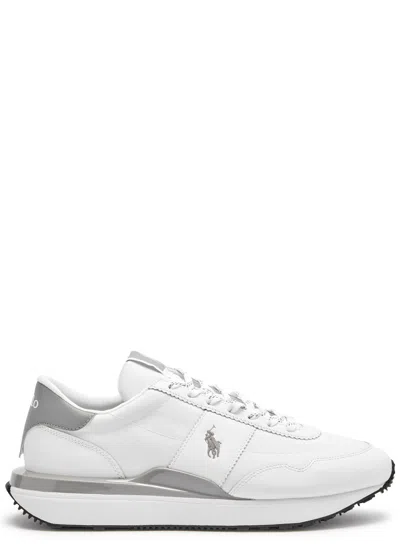 Polo Ralph Lauren Train Panelled Nylon Sneakers In White