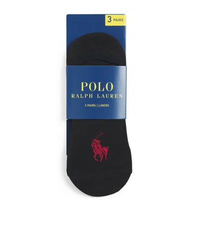 Polo Ralph Lauren Trainer Socks In Black