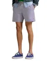 Polo Ralph Lauren Striped Logo Swim Shorts In Purple