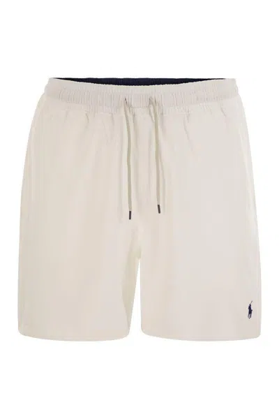 Polo Ralph Lauren Traveler Classic 14.6 Cm Beach Boxers In Neutral