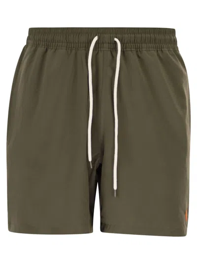 Polo Ralph Lauren Traveler Classic 14.6 Cm Beach Boxers In Gray
