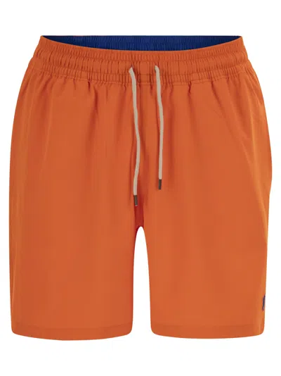 Polo Ralph Lauren Traveler Classic 14.6 Cm Beach Boxers In Green