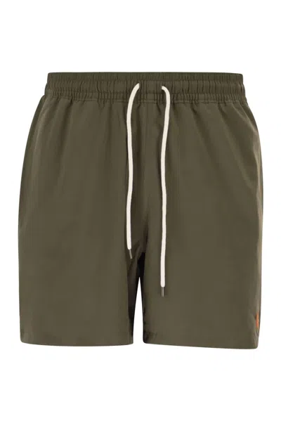 Polo Ralph Lauren Traveler Classic 14.6 Cm Beach Boxers In Green