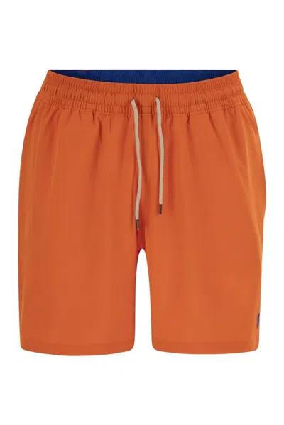 Polo Ralph Lauren Traveler Classic 14.6 Cm Beach Boxers In White