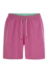 Polo Ralph Lauren Traveler Classic 14.6 Cm Beach Boxers In Pink