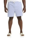Polo Ralph Lauren Traveler Classic Stretch Swim Trunks In Cruise Royal Seersu