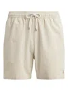 Polo Ralph Lauren Traveler Classic Striped Swim Shorts In Neutral