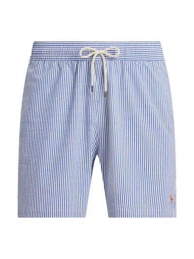 Polo Ralph Lauren Traveler Classic Swim Boxer In Blue