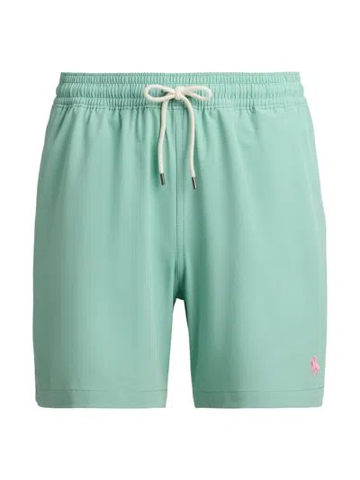 Polo Ralph Lauren Traveler Classic 14.6 Cm Beach Boxers In Green