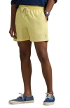 Polo Ralph Lauren Traveler Icon Logo Slim Fit Mid Swim Shorts In Banana Peel