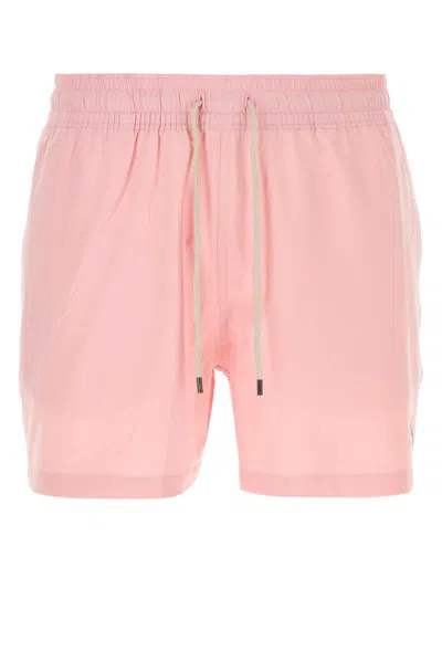 Polo Ralph Lauren Traveler Drawstring Swim Shorts In Pink