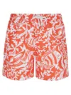 Polo Ralph Lauren Drawstring Traveler Classic Swim Trunks In Orange