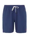 Polo Ralph Lauren Traveler Straight-leg Mid-length Swim Shorts In Blue