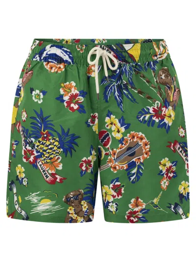 POLO RALPH LAUREN POLO RALPH LAUREN TRAVELER POLO BEAR BEACH BOXER SHORTS