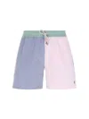 Polo Ralph Lauren Straight-leg Mid-length Logo-embroidered Striped Cotton-blend Seersucker Swim Shorts In Multi