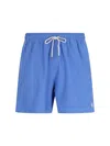 Polo Ralph Lauren Mens Liberty Blue Logo-embroidered Stretch Recycled-polyester Swim Shorts In Blue