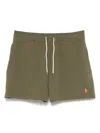 Polo Ralph Lauren Traveler Icon Logo Slim Fit Mid Swim Shorts In Green