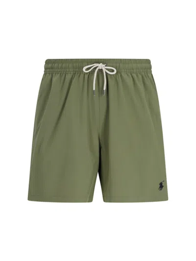 Polo Ralph Lauren 'traveler' Swim Shorts In Tree Green