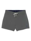 Polo Ralph Lauren Traveler Icon Logo Slim Fit Mid Swim Shorts In Grey
