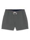 Polo Ralph Lauren Traveler Icon Logo Slim Fit Mid Swim Shorts In Grey