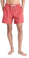 Polo Ralph Lauren Traveler Stretch Classic Swim Trunk In Nantucket Red