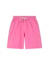 Polo Ralph Lauren Traveler Classic 14.6 Cm Beach Boxers In Pink