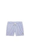 Polo Ralph Lauren Traveler Swim Trunk In Cruise Royal Seersucker
