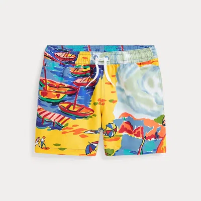 Polo Ralph Lauren Kids' Traveler Swim Trunk In Seaside Village Haven