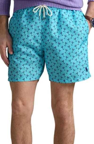 Polo Ralph Lauren Traveler 5.75 Classic Swim Trunks In Cocktail Hour
