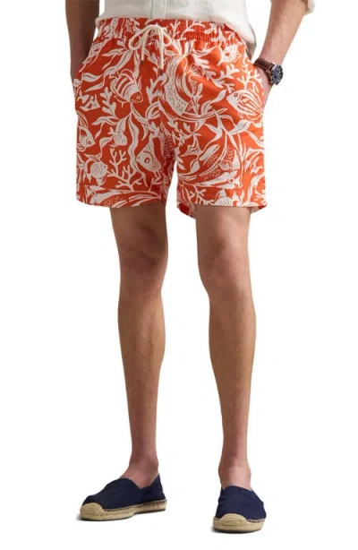 Polo Ralph Lauren Drawstring Traveler Classic Swim Trunks In Multi